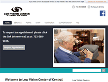 Tablet Screenshot of lowvisioncenter.com